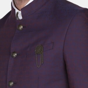 Blackberrys Men Wine Red Printed Suits
